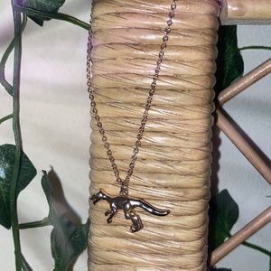 gold dinosaur necklace